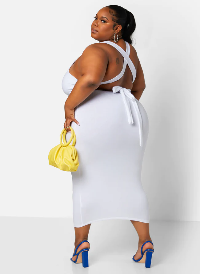 Tempting by RebdollsSummer is currently a scorcher and we are sharing 20 of the best plus size white dresses