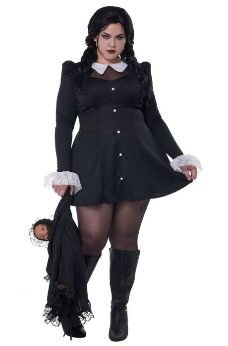 Gothic Mini Dress Plus Size Costume 1