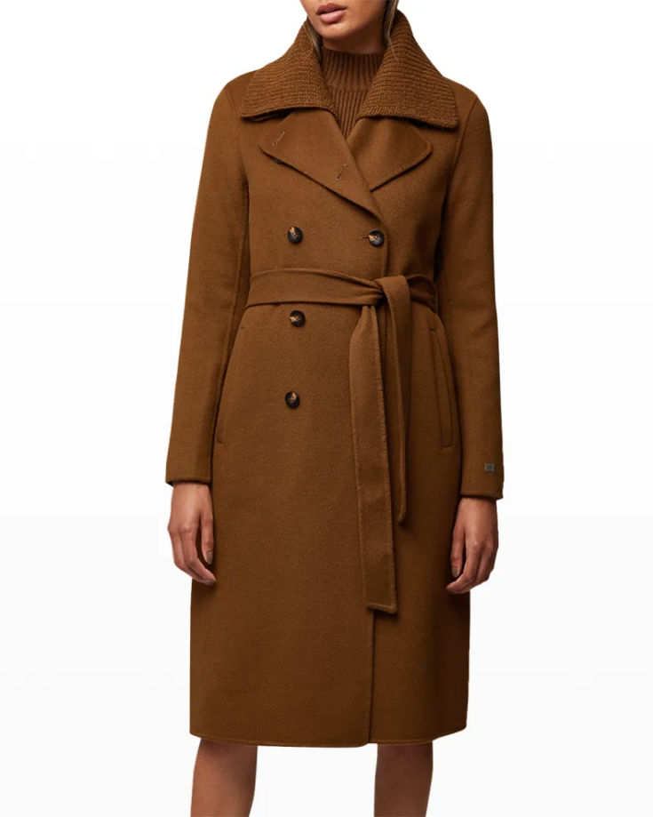Anna Knit Collar Trench Coat 1