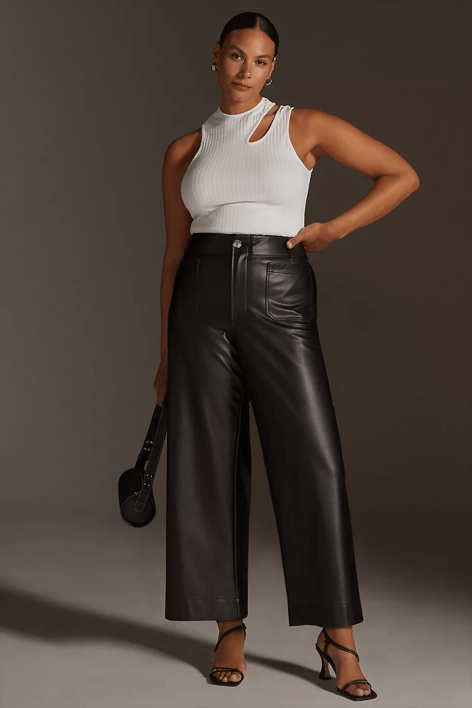 Maeve The Colette Faux plus size Leather Pants