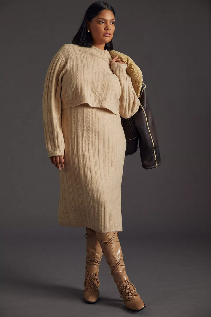 Current Air Layered Sweater Dress 1