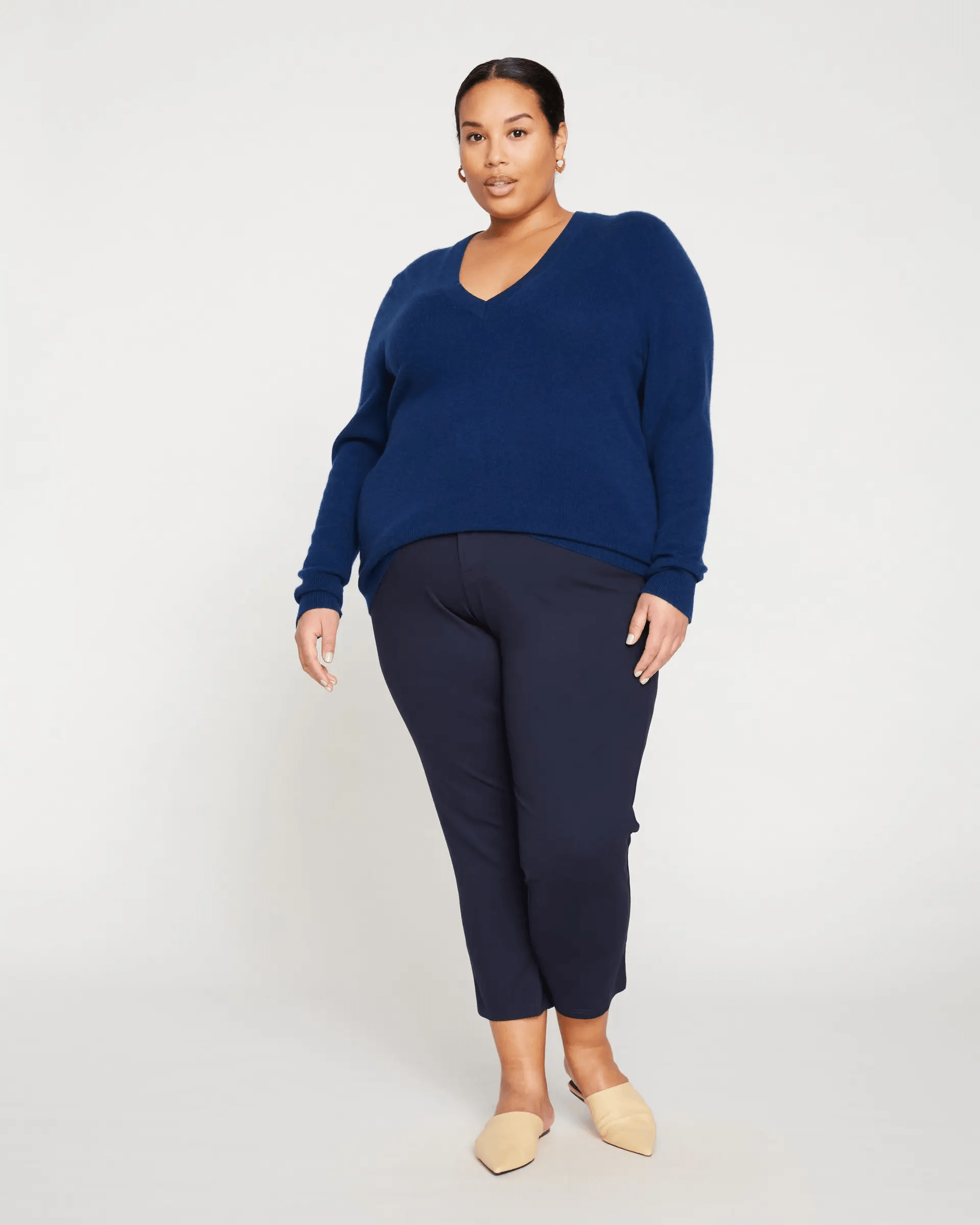 Essential Plus Size Cashmere V