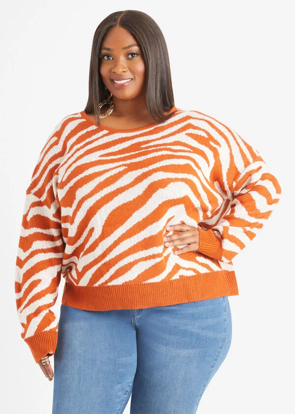 Knotted Zebra Sweater 1