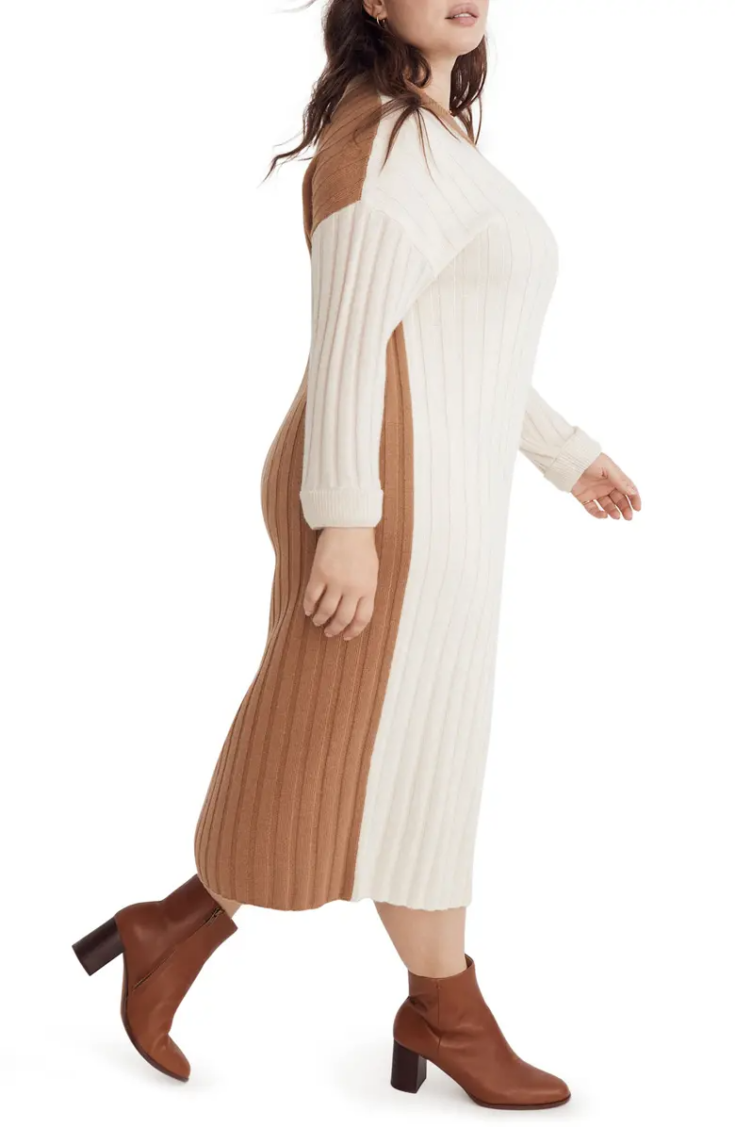Plus Resourced RIbbed sweater dress 1