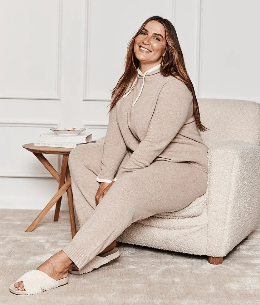 The Coziest Plus Size Cashmere Blend Jogger