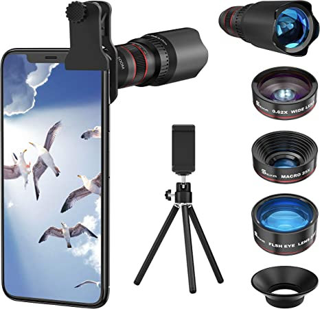 Selvim Phone Camera Lens Phone Lens Kit 4 in 1 1