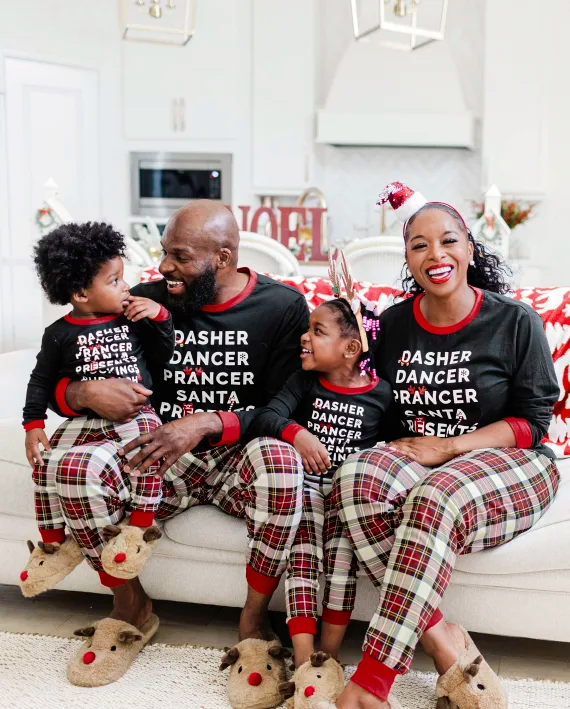 Matching Plus Size Family Pajamas for the Holidays at The Children's Place