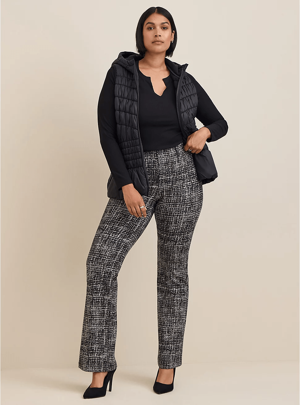 BOMBSHELL BOOT STUDIO LUXE PONTE HIGH-RISE PANT