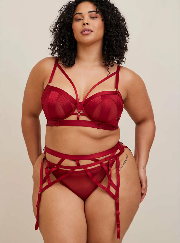Torrid Super Sexy Lingerie Collection-OVERT STRAPPY GARTER