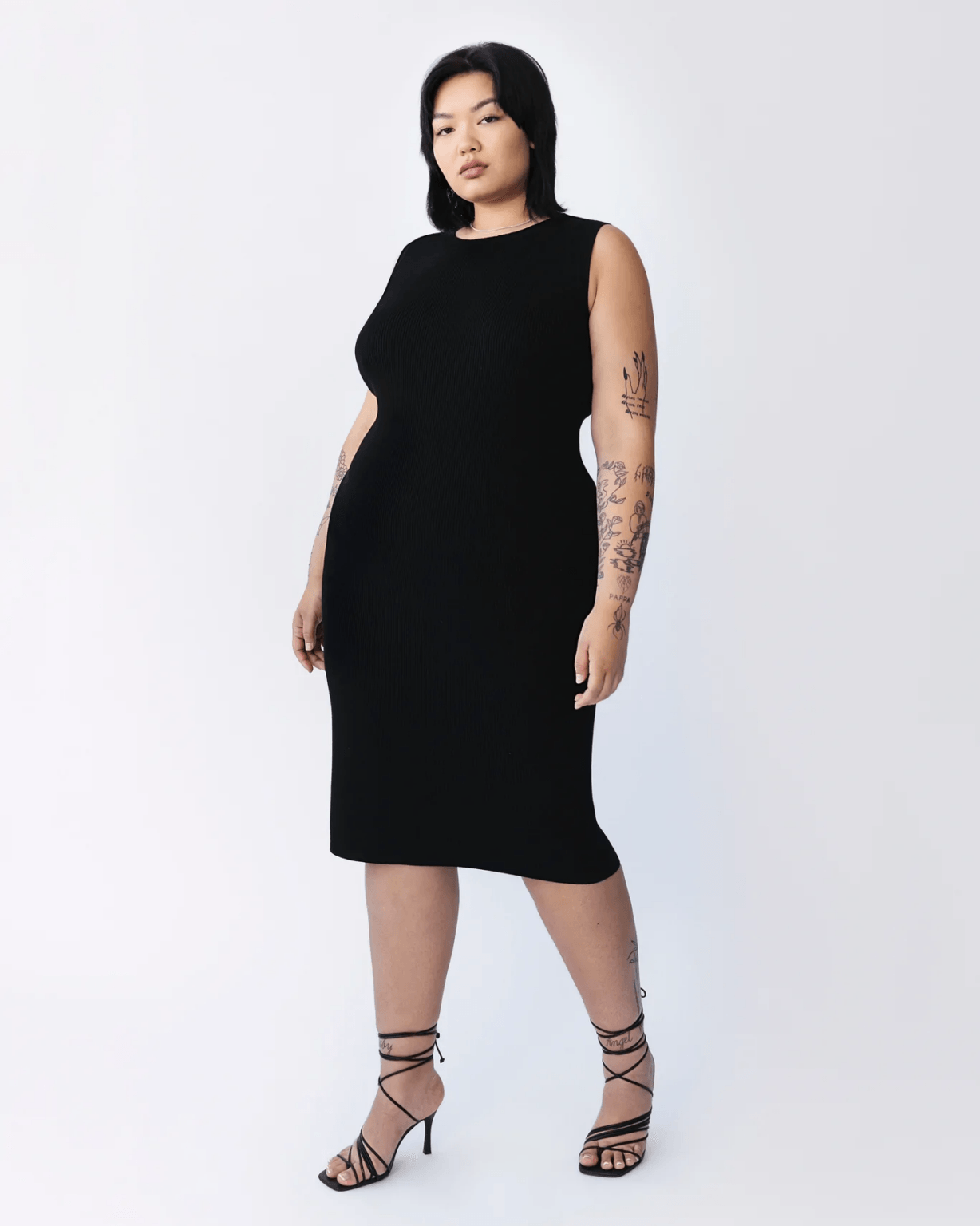 plus size workwear- RIBBED KNIT DRESS