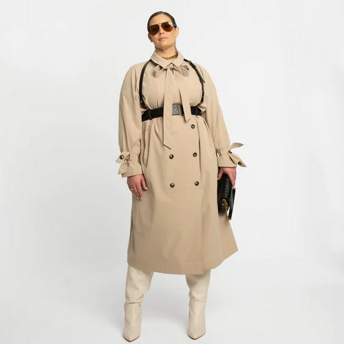 Long Oversized Relaxed Trench baacal