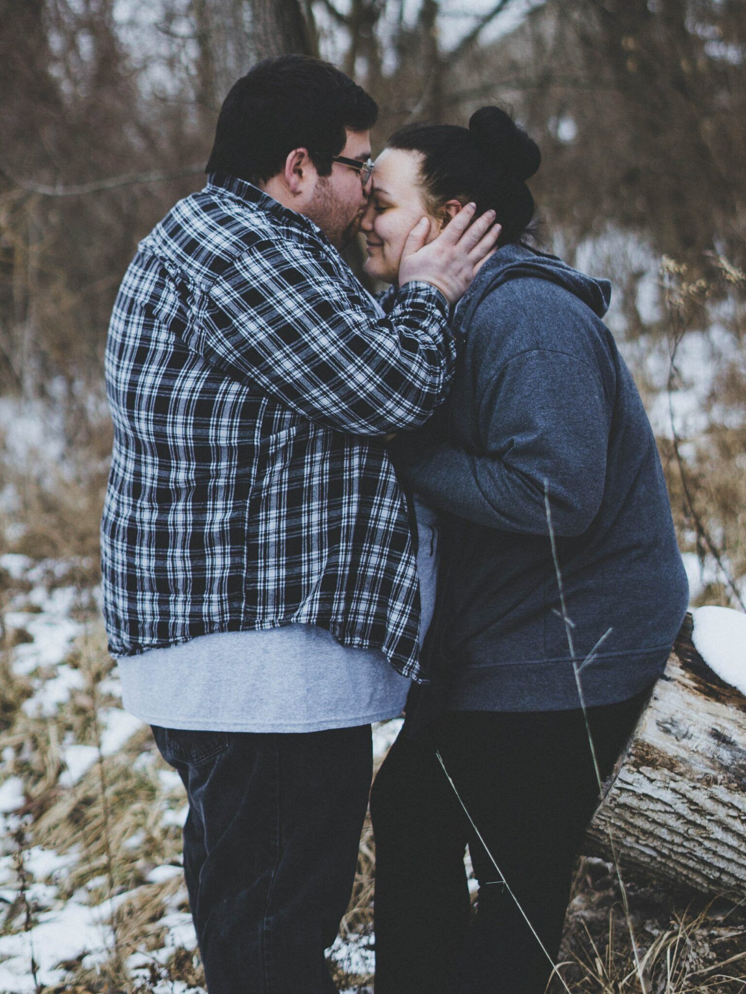 plus size couple cbd bedroom