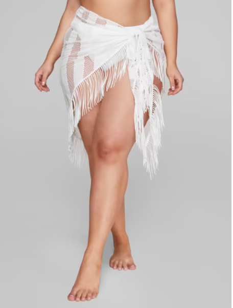 Dominique Fringe Sarong Cover Up FTF