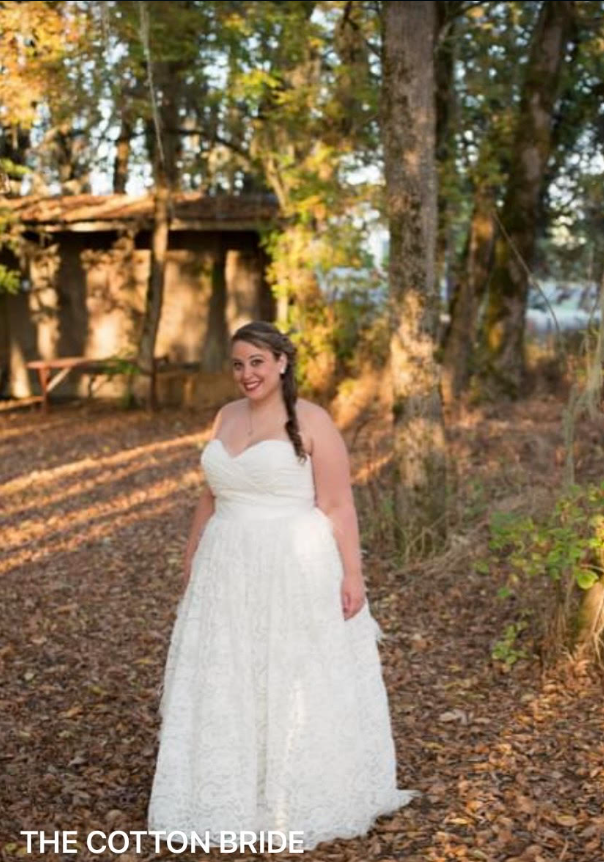 Sustainable Plus Size Wedding Dress - The Cotton Bride