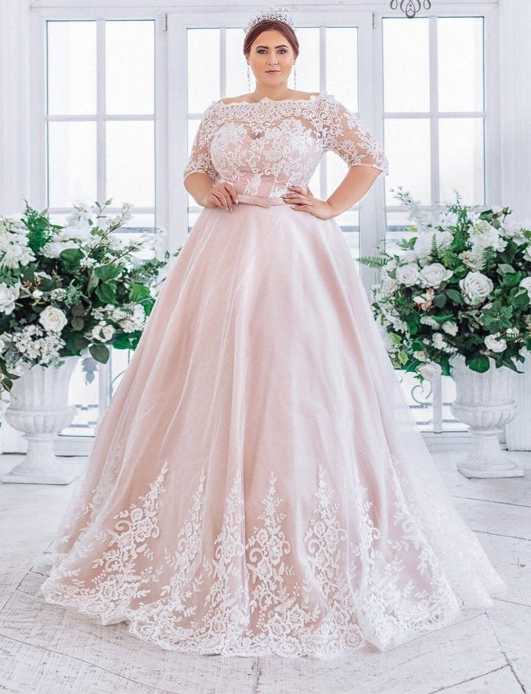 Plus Size Pink Wedding Dresses You Ll Love The Curvy Fashionista