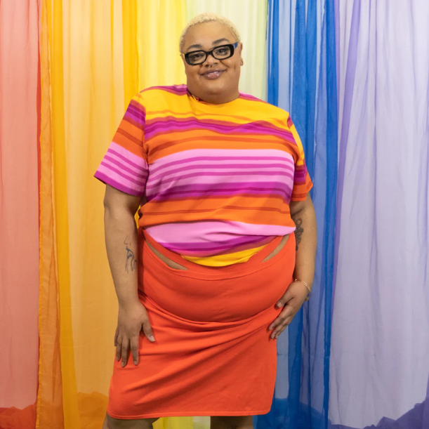 Lesbian Pride Flag Shirt - Secondhand StarePlus Size Pride Collections