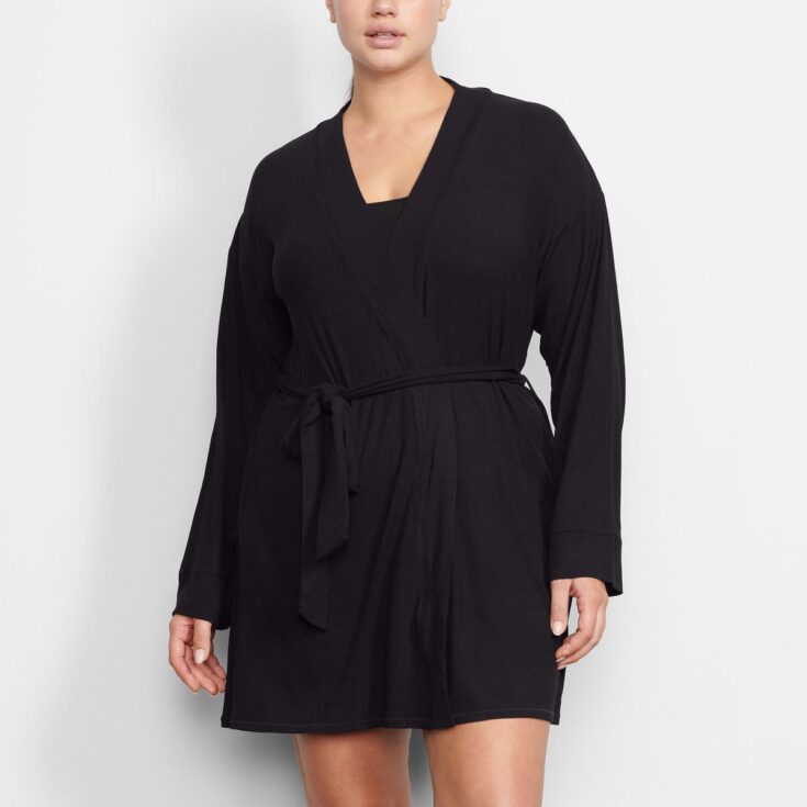 Image for Soft Lounge Robe in Onyx