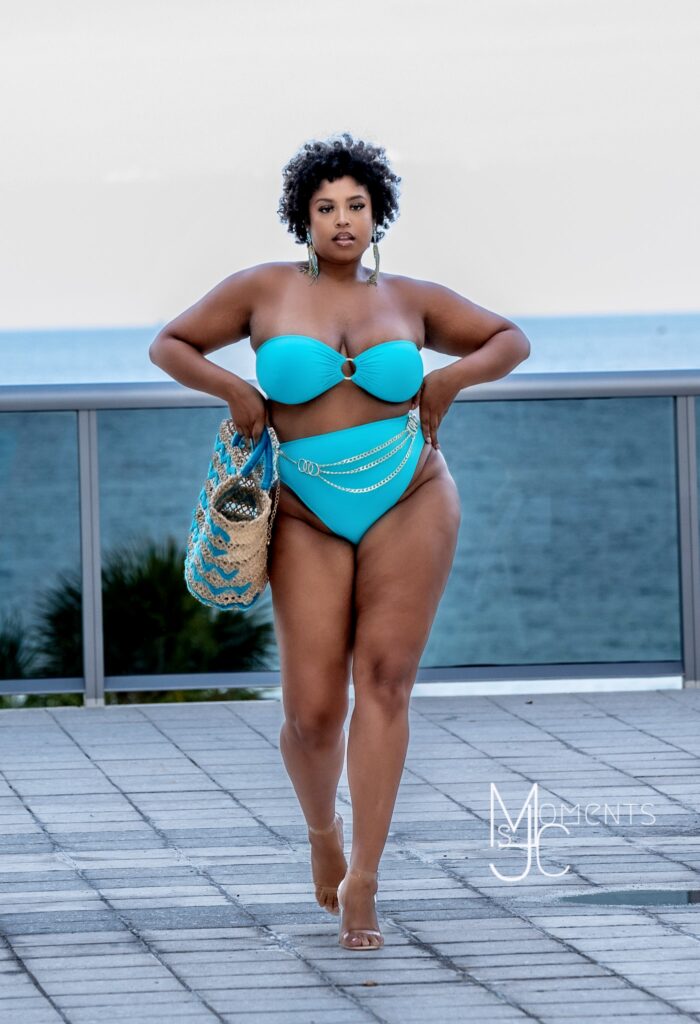 Nina Sharae plus size swimwear at Miami Swim week
