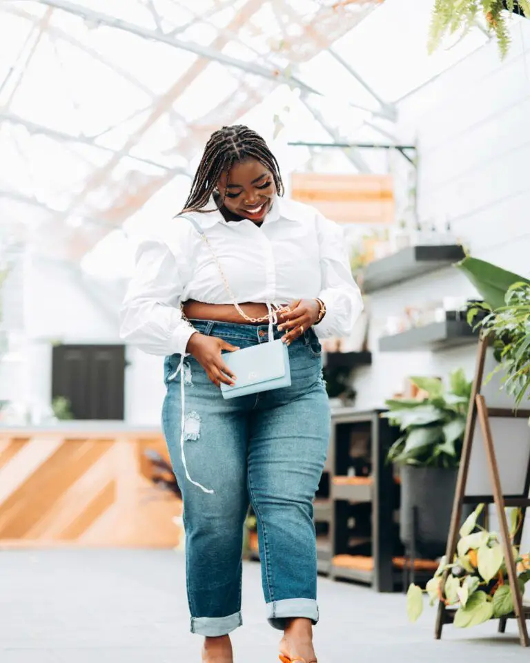 size inclusive jeans - Image via @diaandco
