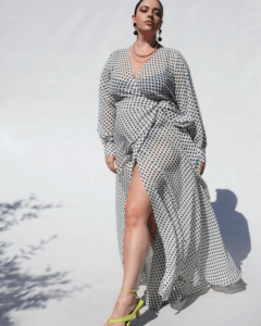 Polka Dot Wrap Dress