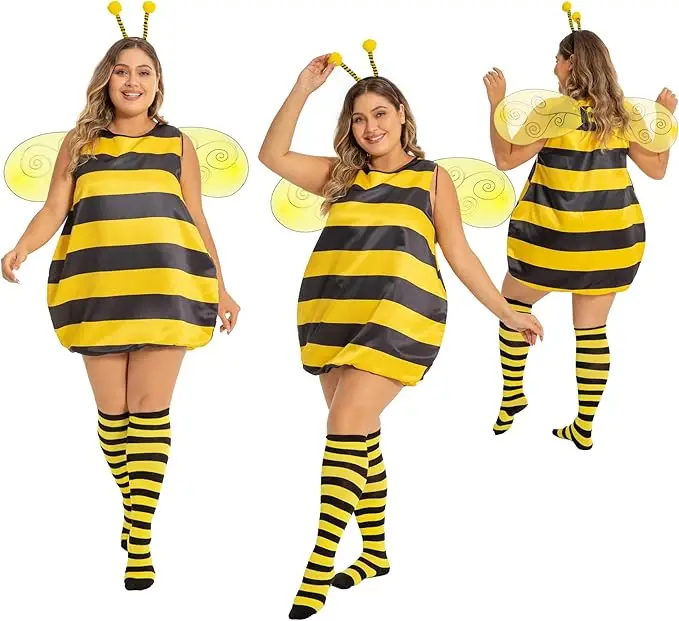 Fairycece Plus Size Bee Ladybug Costume Adult Women 12 30 Halloween Easy Costume
