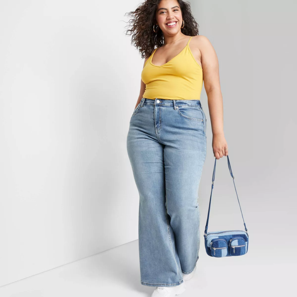 Size-Inclusive denim- Women's High-Rise Flare Jeans