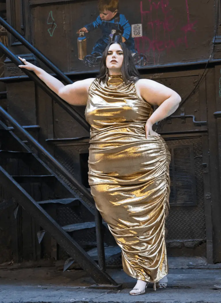 Rebdolls Holiday Collection- MONTANA METALLIC RUCHED MAXI BODYCON DRESS