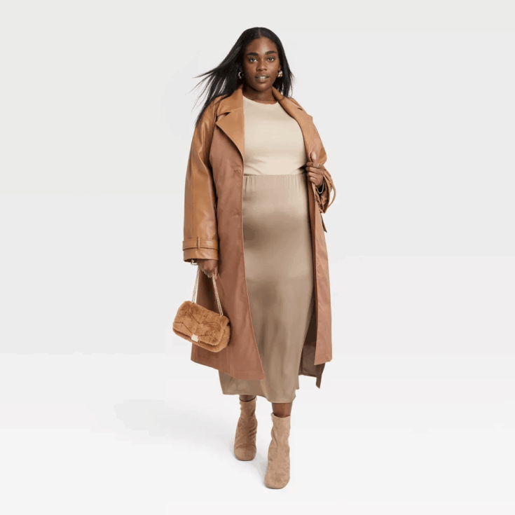 Image for Women's Relaxed Trench Coat - A New Day