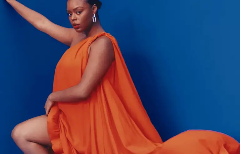 plus size spring fashion tips- Dramatic Ruffle Gown at Eloquii.com