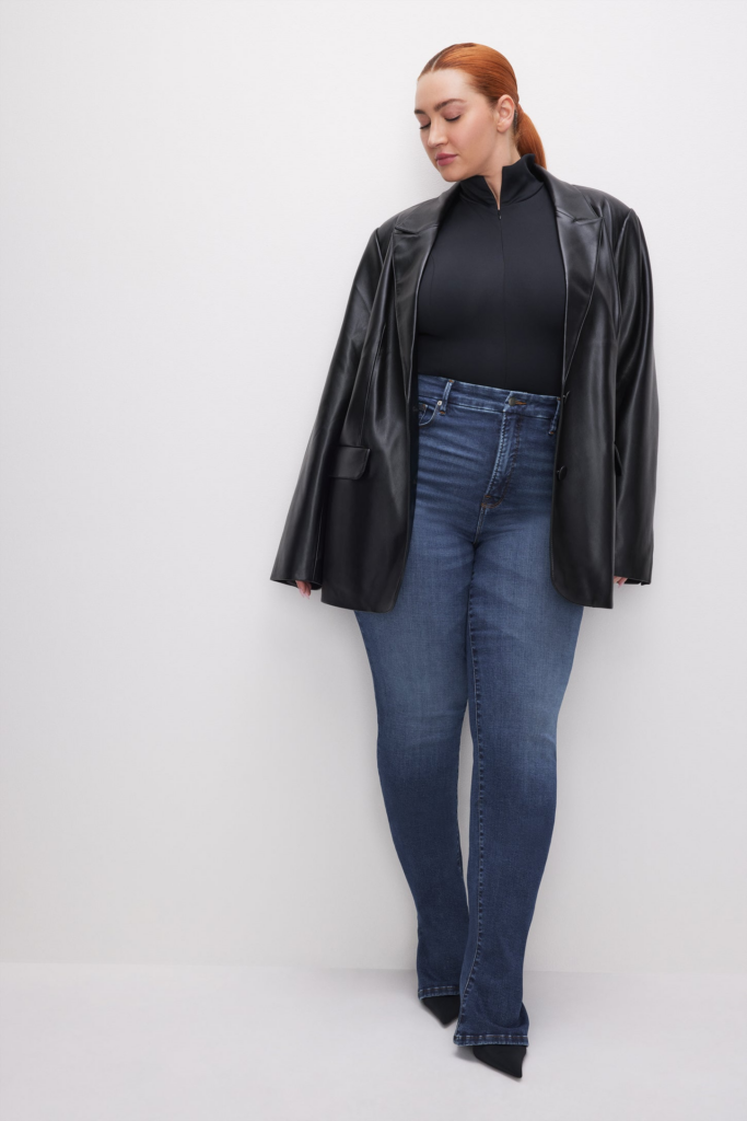 Plus size spring fashion tips- GOOD LEGS MICRO BOOTCUT JEANS at GoodAmerican.com