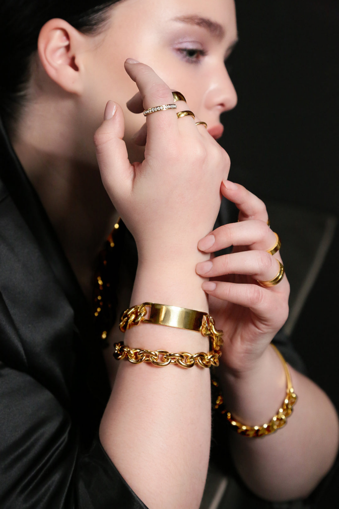 Plus size spring fashion tips- Gold ID Bracelet - The Che by Baacal.com