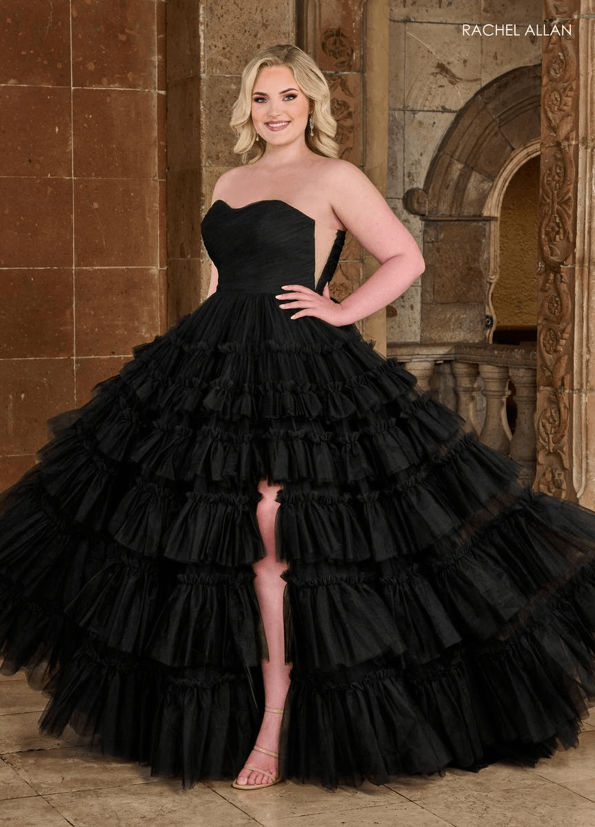 RACHEL ALLAN PLUS SIZE PROM at CinderellaGowns.com