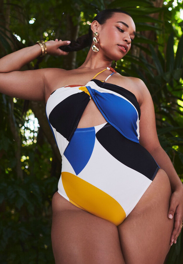 one-piece plus size swimsuits by eloquii