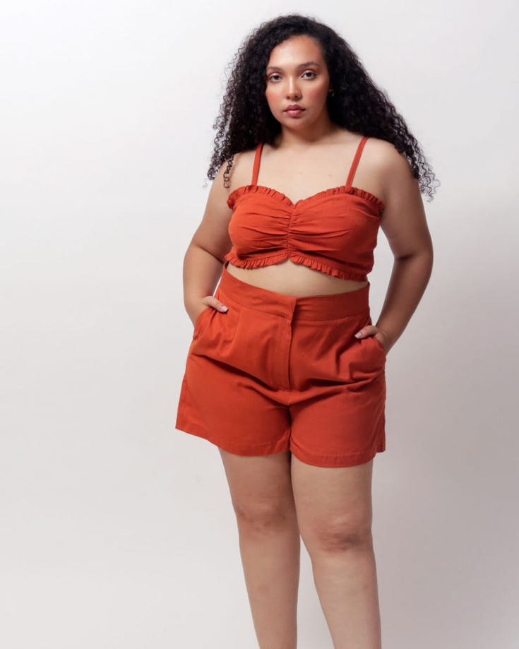 Plus Size River High Waisted Shorts