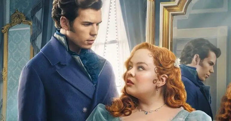Plus-size red head looking into the eyes of brunette man