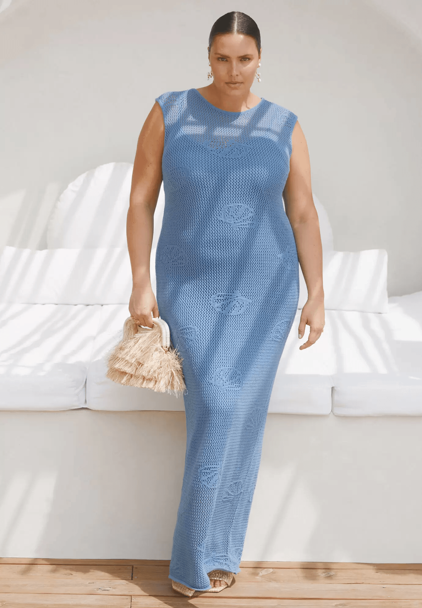 plus size crochet dress by eloquii