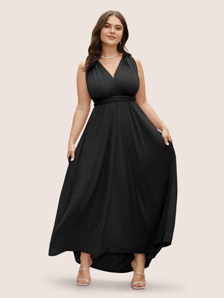 Everywhere Dress Monochromatic Wrap Dress