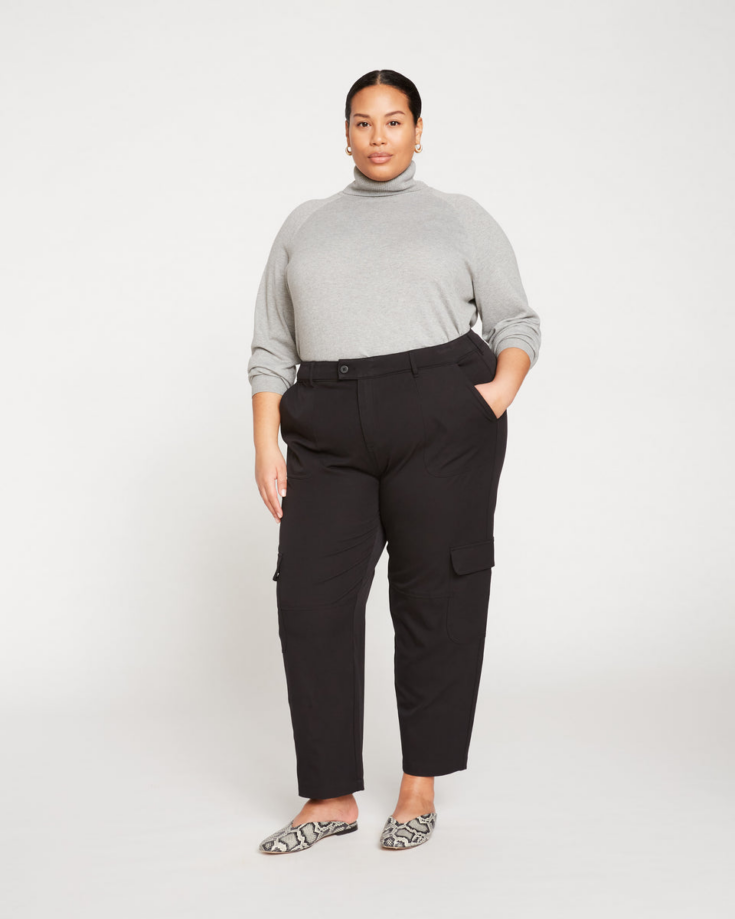 Karlee Stretch Cotton Twill Cargo Pants