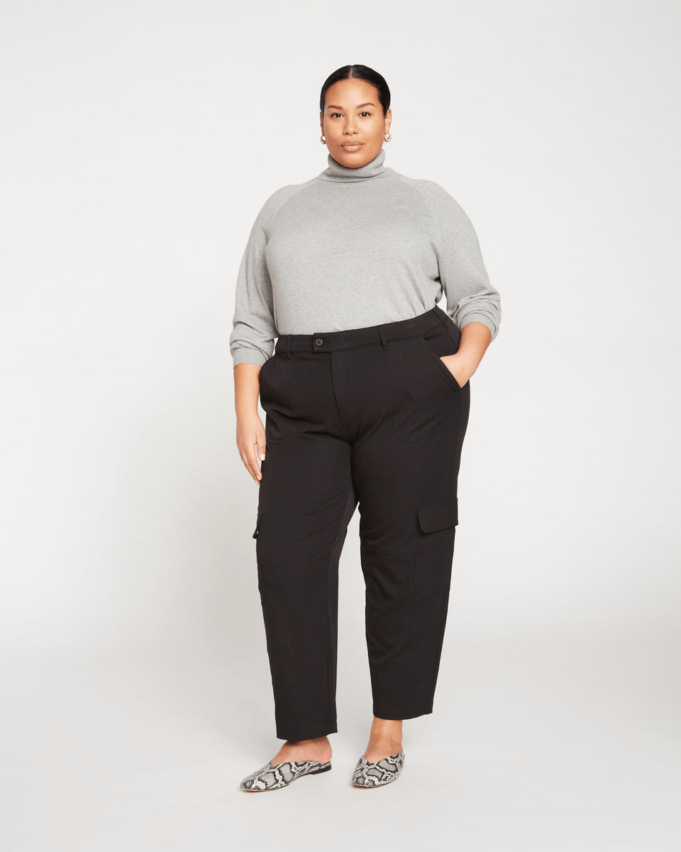 Functional 4 Pockets Cargo Plus Size Pants