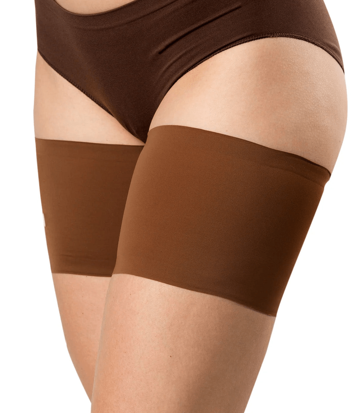 Performance Thigh Bands by Bandelettes® | Chocolate Prevent thigh chafing with these!