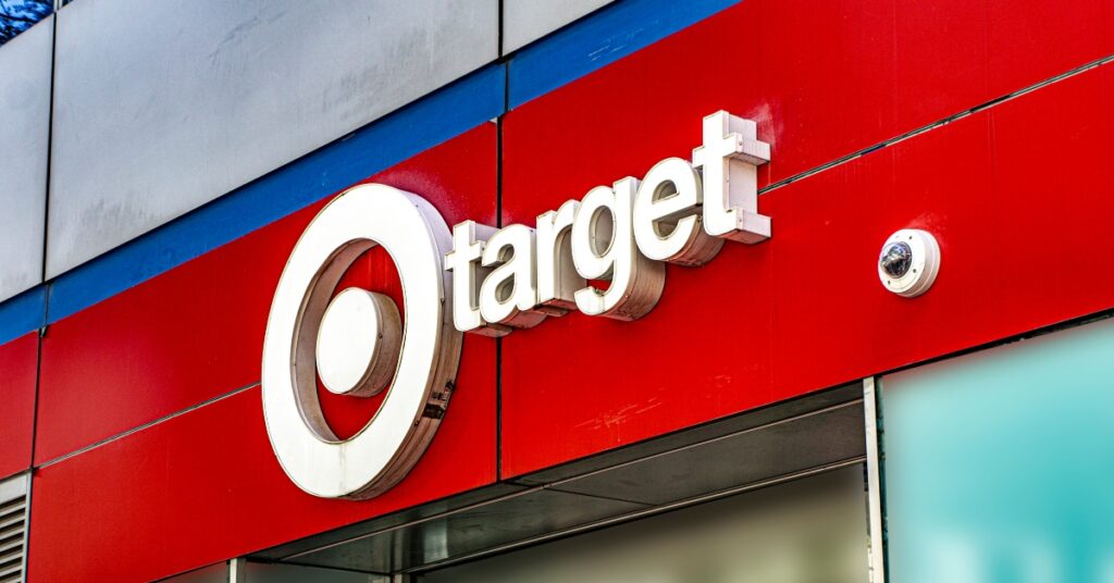 Target store exterior with store sign and logo