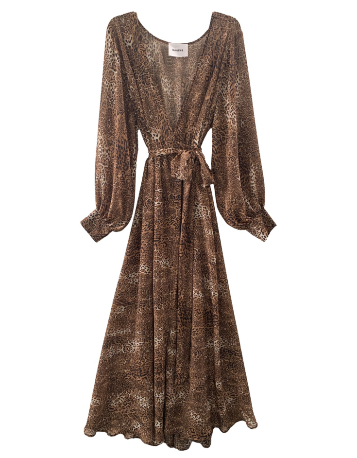 The Maxi Wrap Dress Jaguar