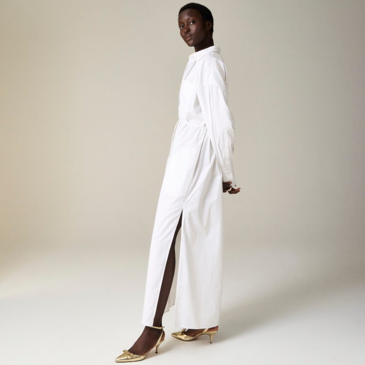 Image for J.Crew Christopher John Rogers X cotton poplin shirtdress