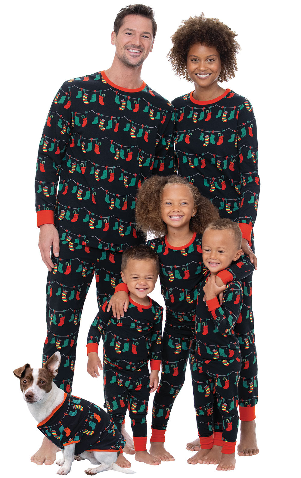 Christmas Stockings Women's Pajamas - Family Set