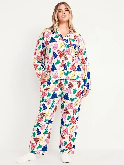 Flannel Pajama Set for Women