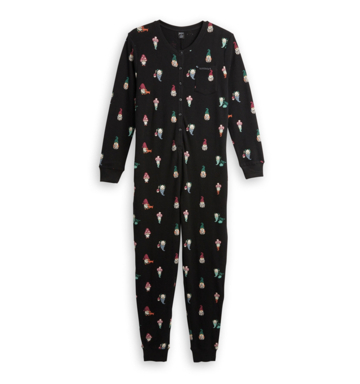 Organic Cotton Waffle Onesie Gnomies