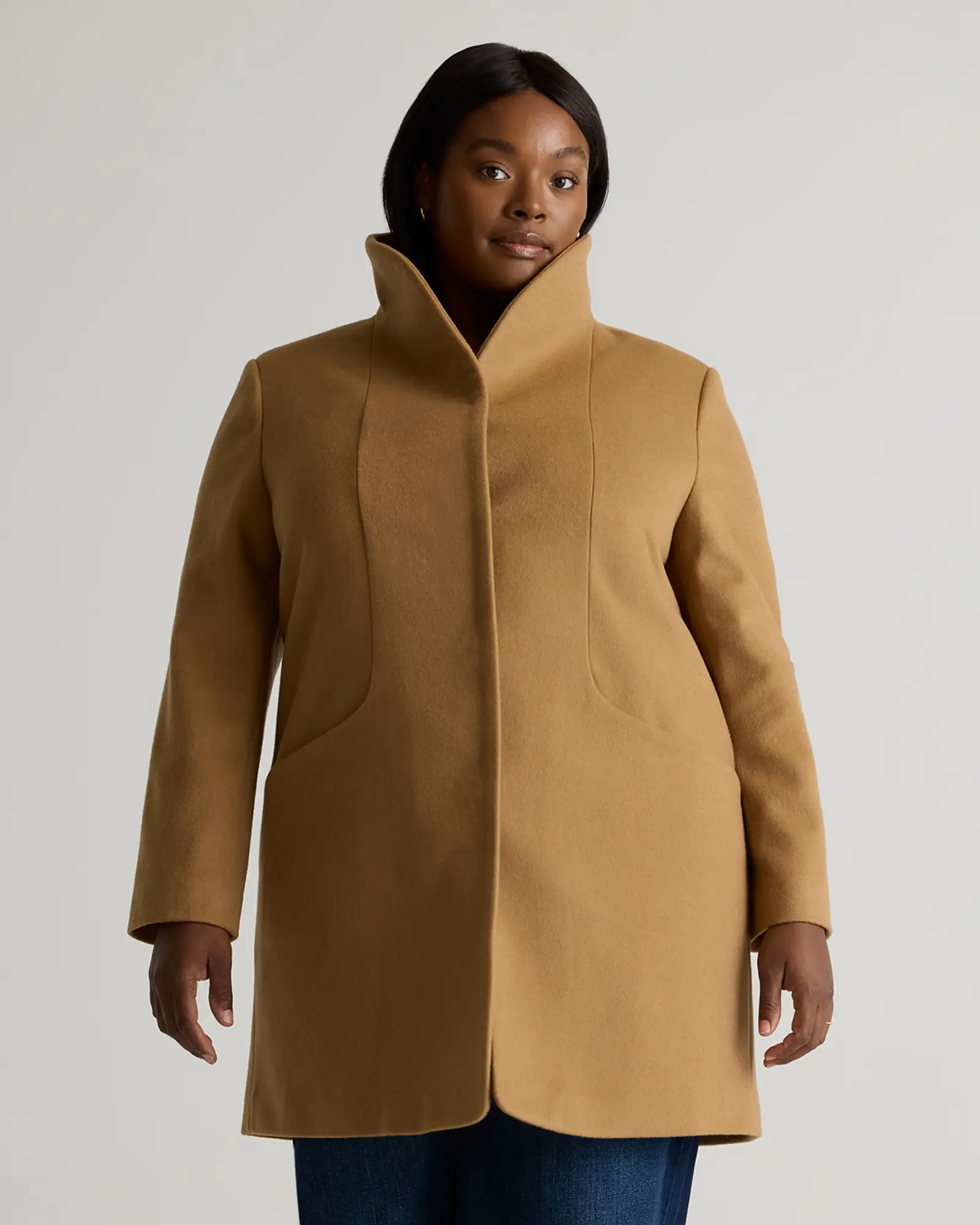 Italian Wool Cocoon Coat