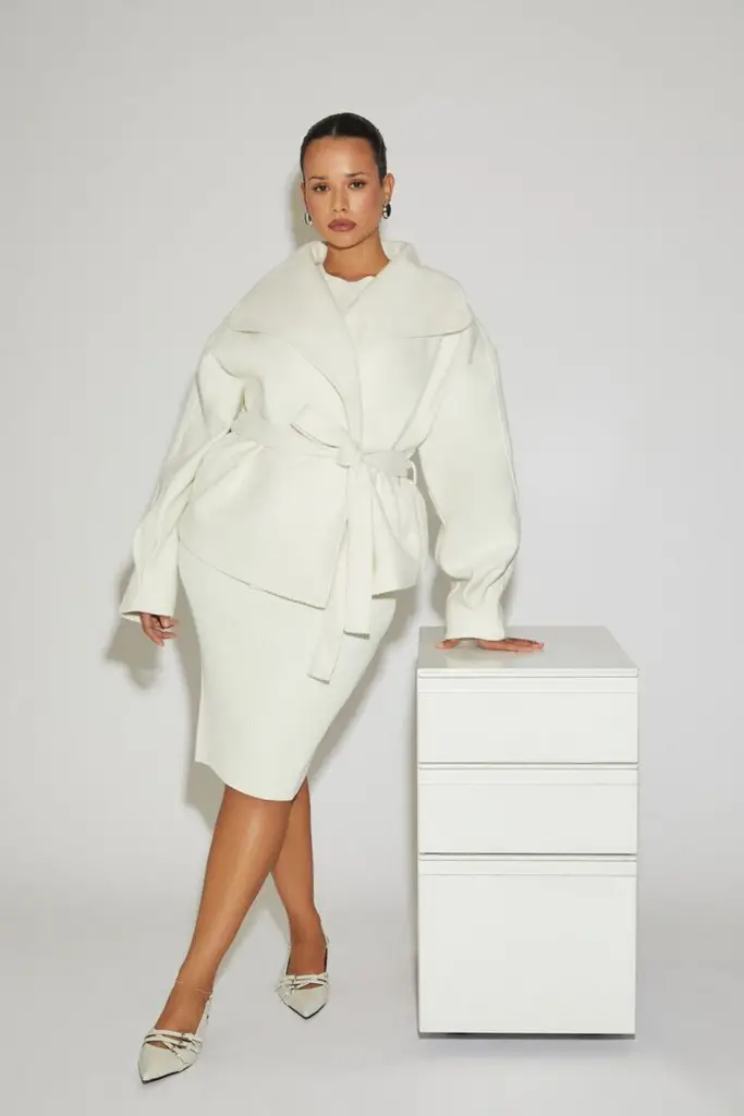 plus size winter white fashion finds