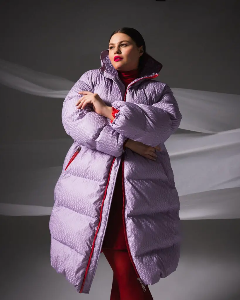 plus size puffer coats by Hilary MacMillan 