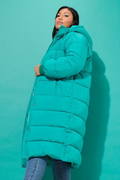 Quilted Coat with Matching Scarf